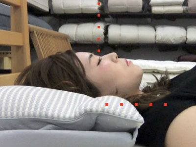 大阪　睡眠改善研究室でオーダーメイド枕を作った事例