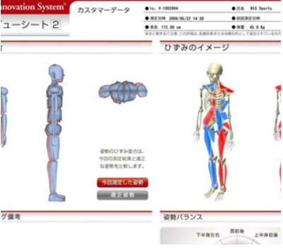 オーダーメイド枕　大阪　睡眠改善研究室では「姿勢ドクター」が結果をカウンセリング