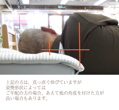 オーダーメイド枕 大阪 睡眠改善研究室 70代 男性の作成事例(横向き寝)
